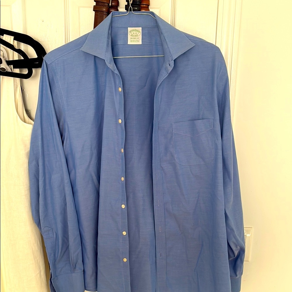 Brooks brothers Milano fit spread collar dress shirt